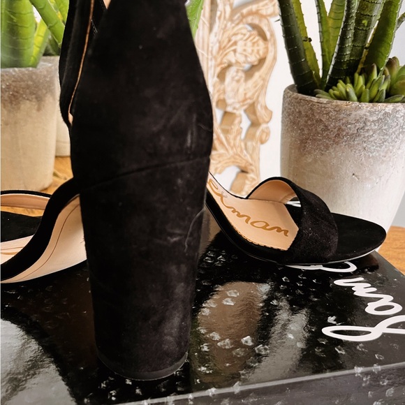 SAM EDELMAN BLACK YARO SUEDE SANDALS 👡 - Picture 3 of 15
